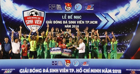 Giải bóng đá Sinh viên TP. Hồ Chí Minh năm 2018 - Cúp vô địch thuộc về ĐH Tôn Đức Thắng