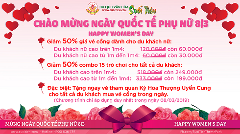 Suối Tiên: Tôn vinh phái đẹp với những ưu đãi hấp dẫn