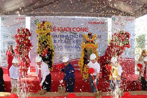 Đồng loạt khởi công các công trình xây dựng nhà ở và tiện ích tại Khu đô thị Vạn Phúc