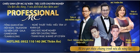 MC THIÊN ÂN KHAI GIẢNG KHÓA ĐÀO TẠO  KỸ NĂNG MC SỰ KIỆN – TIỆC CƯỚI NĂM 2020