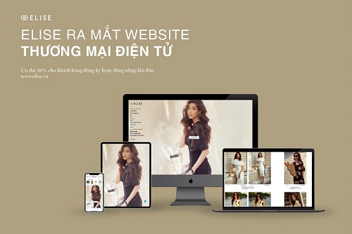 Thời trang Elise chính thức ra mắt website Thương Mại Điện Tử khuyến khích khách hàng mua sắm trực tuyến