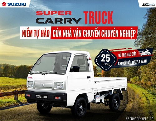 Suzuki thực hiện cách mạng hậu mãi, tung khuyến mãi đặc biệt cho xe tải nhẹ