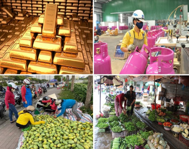 Tiêu dùng trong tuần: Giá vàng, gas, rau tăng mạnh; trong khi trái cây rớt giá thê thảm