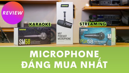 Bộ ba microphone đáng mua nhất của Shure dành cho karaoke và streamer