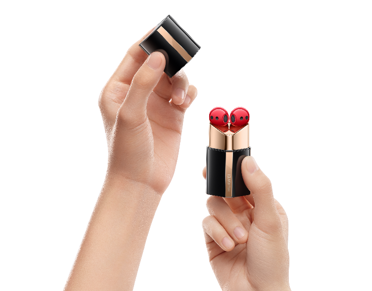 Tai nghe FreeBuds Lipstick của HUAWEI với thiết kế lạ mắt hình thỏi son, nhiều công nghệ độc đáo