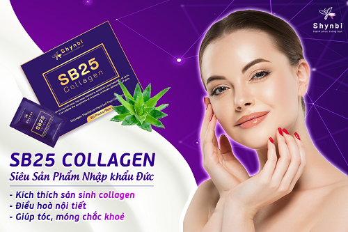 Đẩy Lùi nếp nhăn, chân chim, lão hoá làn da nhờ uống SB25 Collagen mỗi ngày