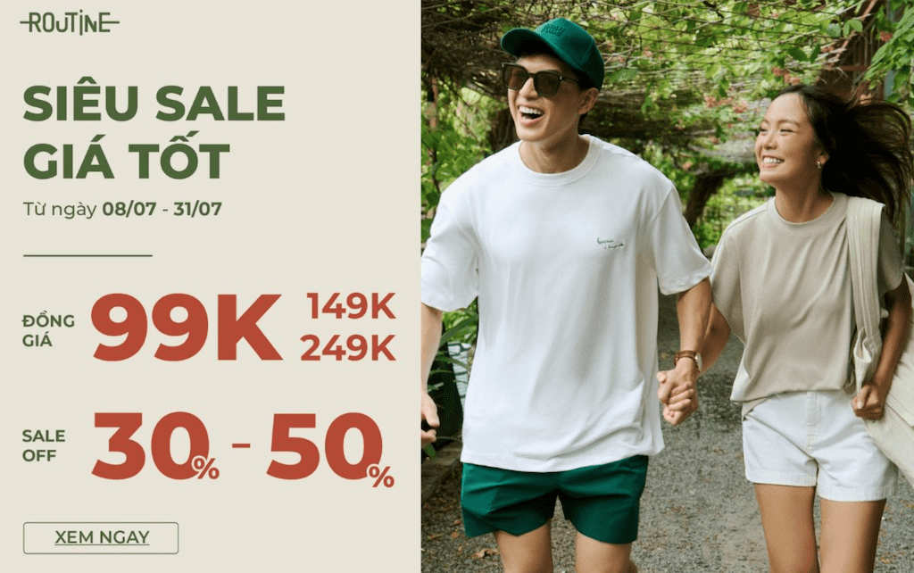 Siêu sale tháng 7| Ưu đãi chạm đáy - Giảm đến 50%