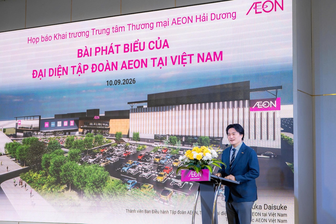 AEON Hải Dương ấn định ngày khai trương 03/10/2026: Trung tâm thương mại quy mô vừa đầu tiên tại Đồng bằng sông Hồng