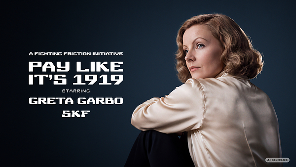 Greta Garbo đã trở lại - đóng vai chính trong chiến dịch giảm thiểu ma sát của SKF