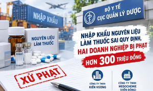 Nhập nguyên liệu làm thuốc sai quy định, hai doanh nghiệp bị phạt hơn 300 triệu