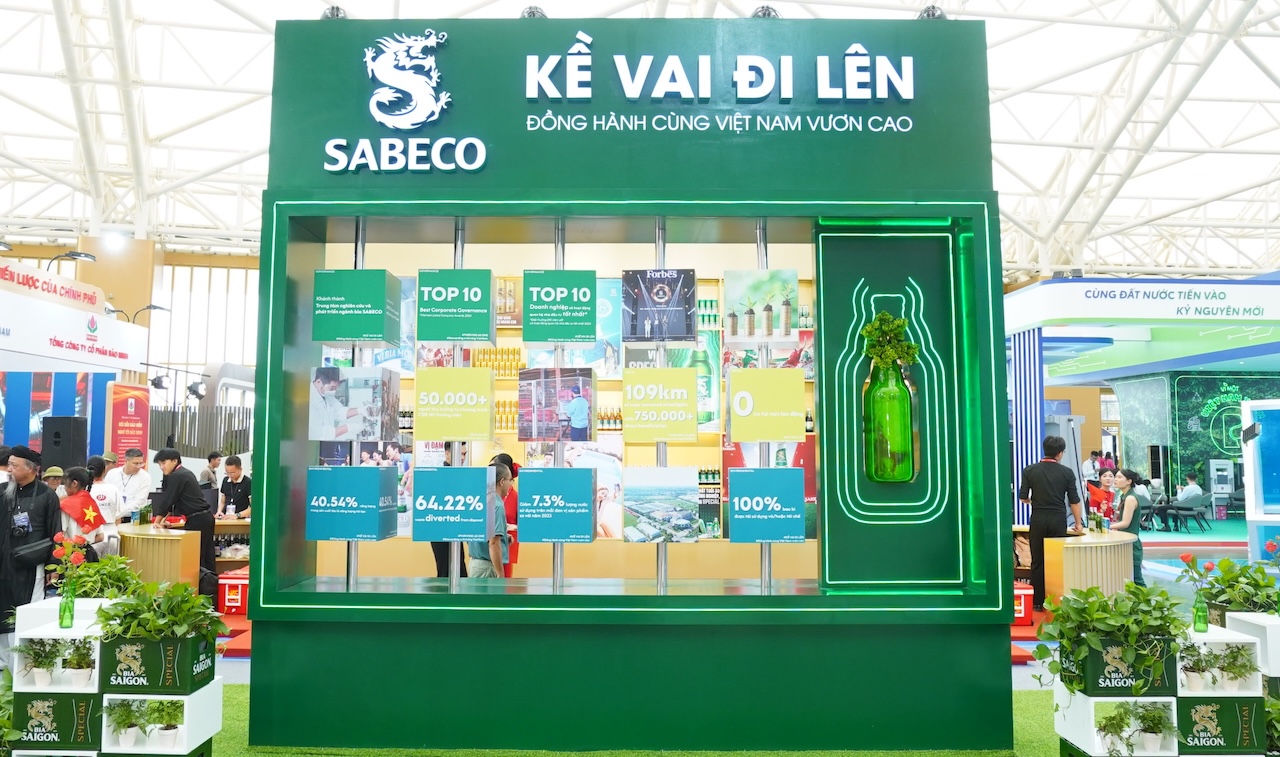 SABECO truyền cảm hứng với chặng đường 150 năm kế thừa và phát triển tại Triển lãm 80 năm thành tựu đất nước